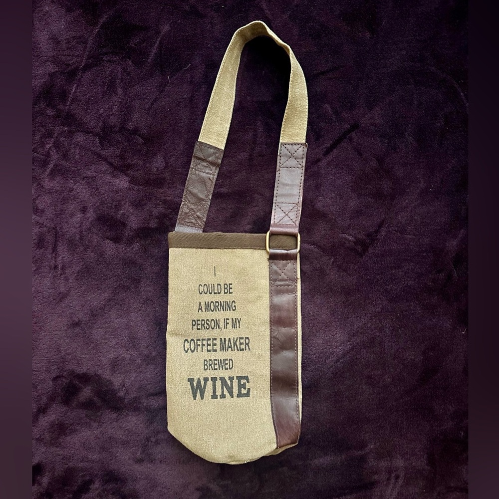 Mona B Canvas Wine Carrier - Single Bottle